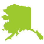 Alaska map green