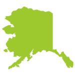 Alaska map green