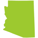 Arizona map green