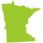 Minnesota map green