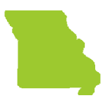 Missouri map green