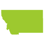 Montana map green
