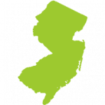 New Jersey map green