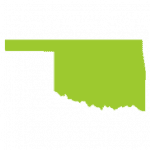 Oklahoma map green