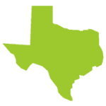 Texas map green