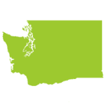 Washington map green