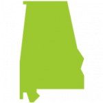 Alabama map green