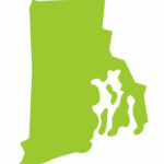 Rhode island map green