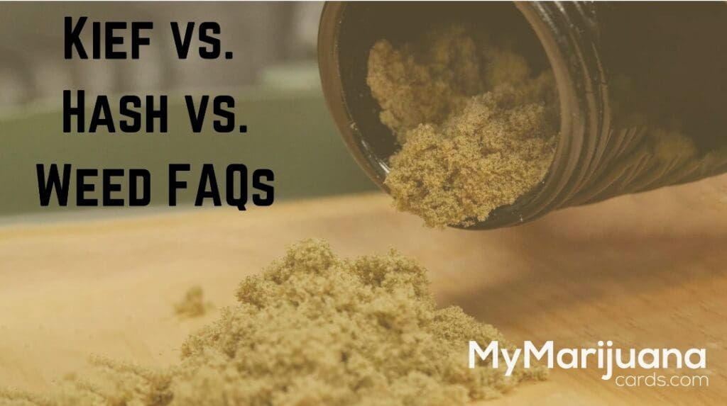 Kief vs. Hash vs. Weed FAQs My Marijuana Cards