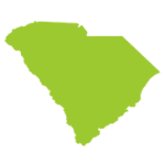 South Carolina map green