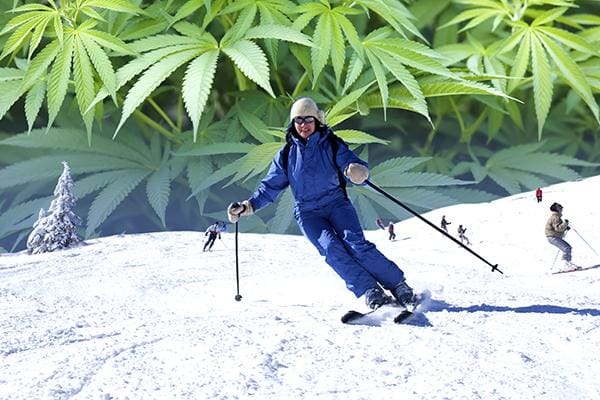 weed and skiing